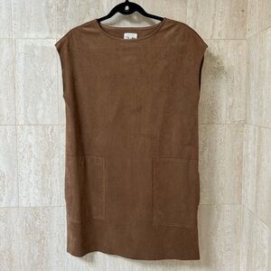 Wilfred Free Suede Sack Dress (X-Small) - Brown